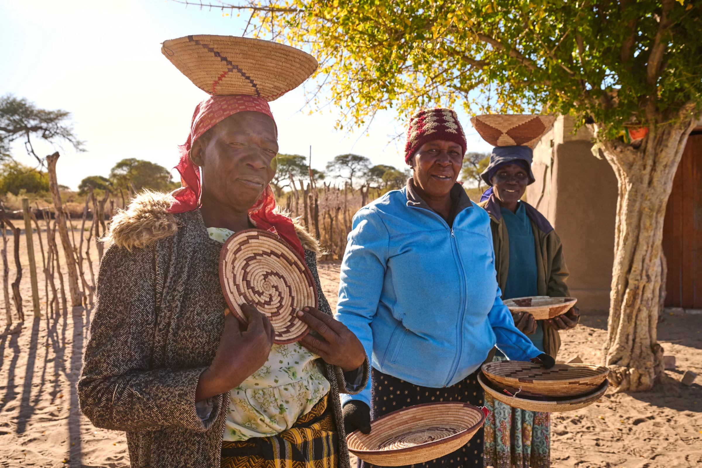 Cultural encounters at Leroo La Tau in Boteti River - Makgadikgadi Pans National Park, Botswana