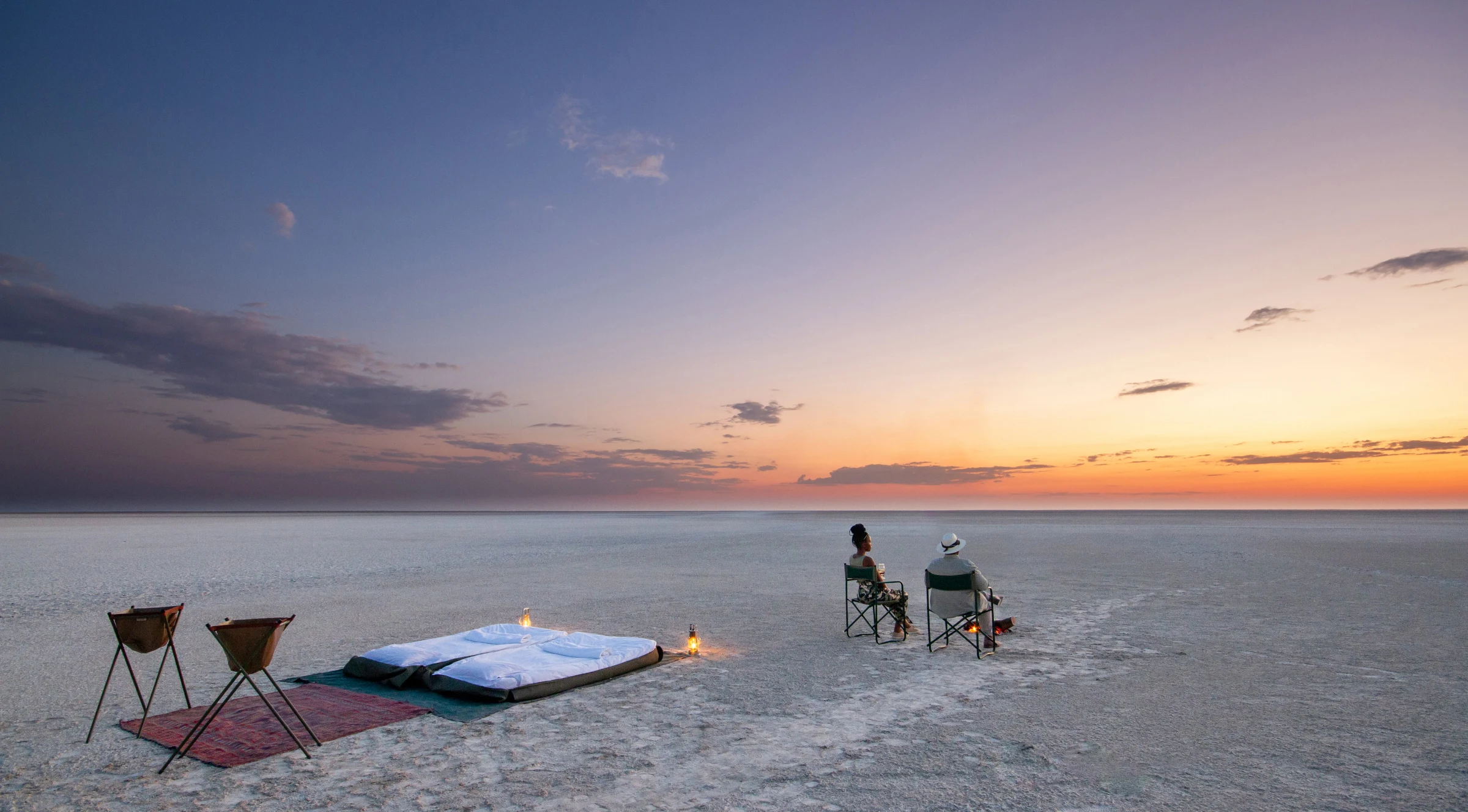 Makgadikgadi Pans sleep-out at Leroo La Tau in Boteti River - Makgadikgadi Pans National Park, Botswana