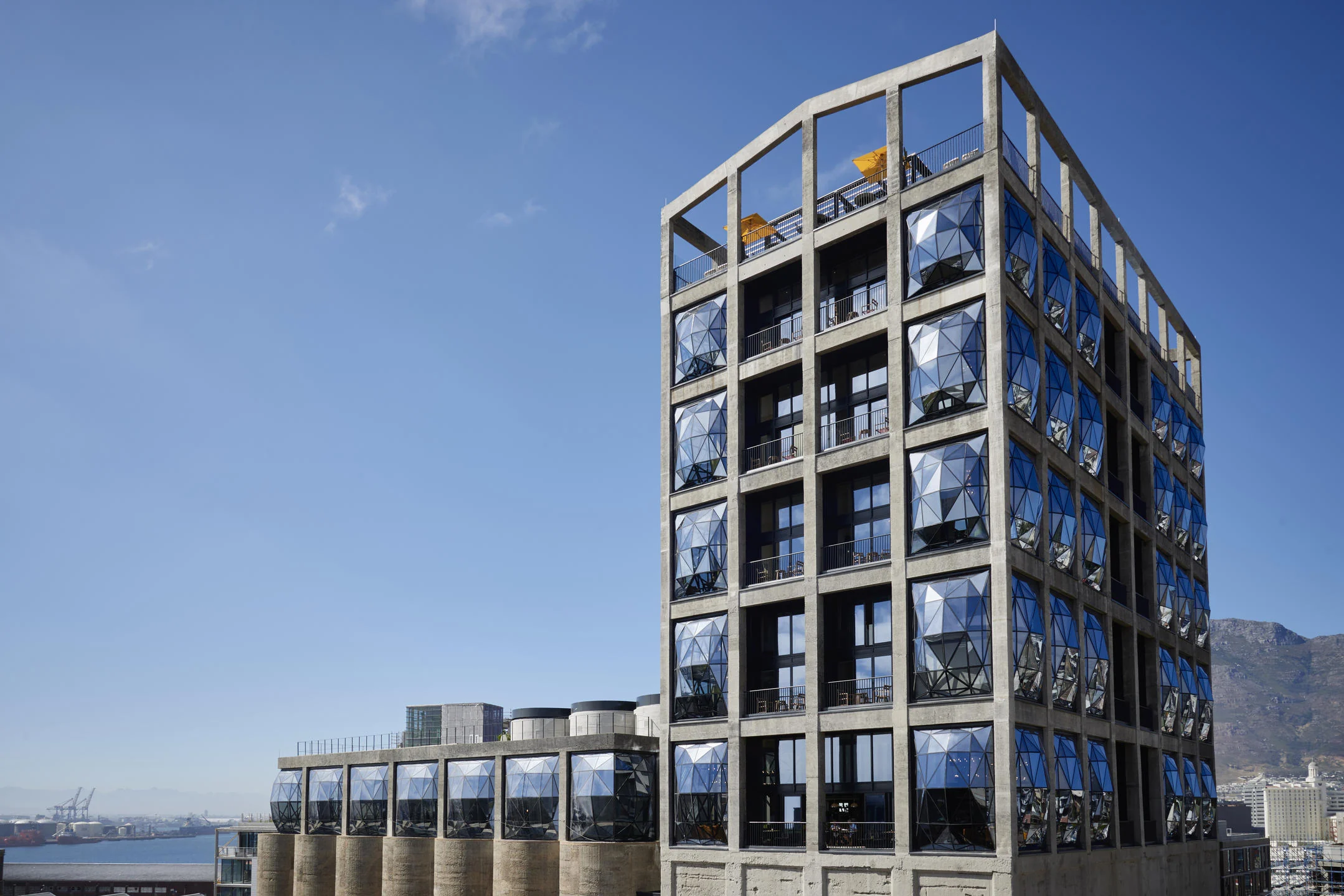 The Silo Hotel rising above Cape Town’s historic grain silos