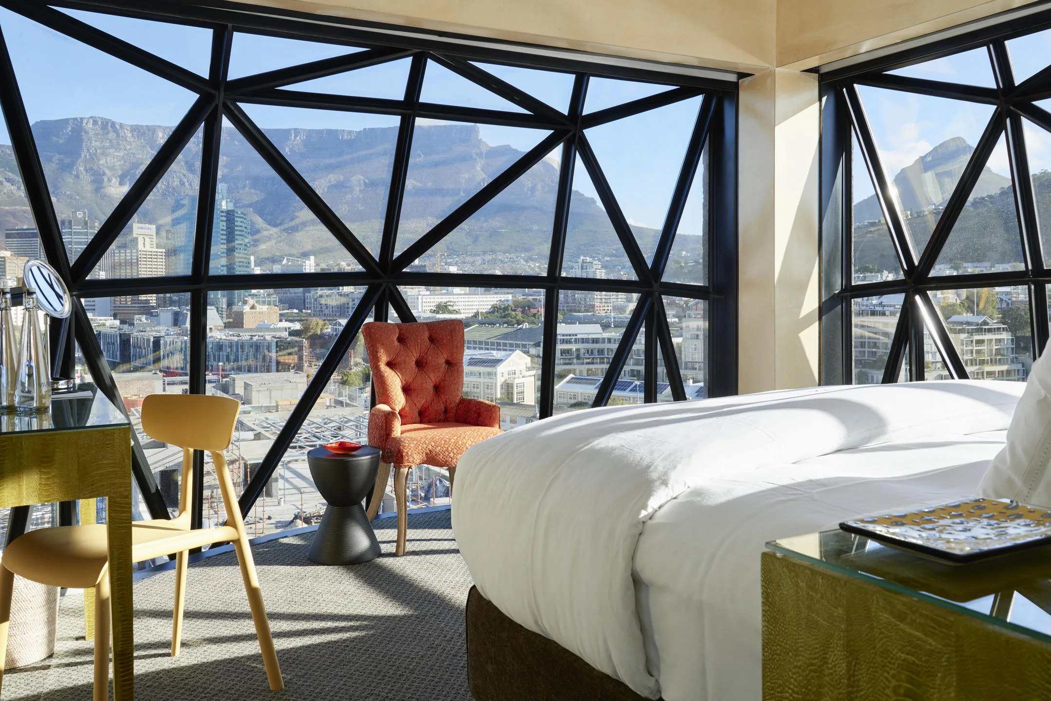 Family Duplex Suite bedroom at The Silo Hotel, Cape Town