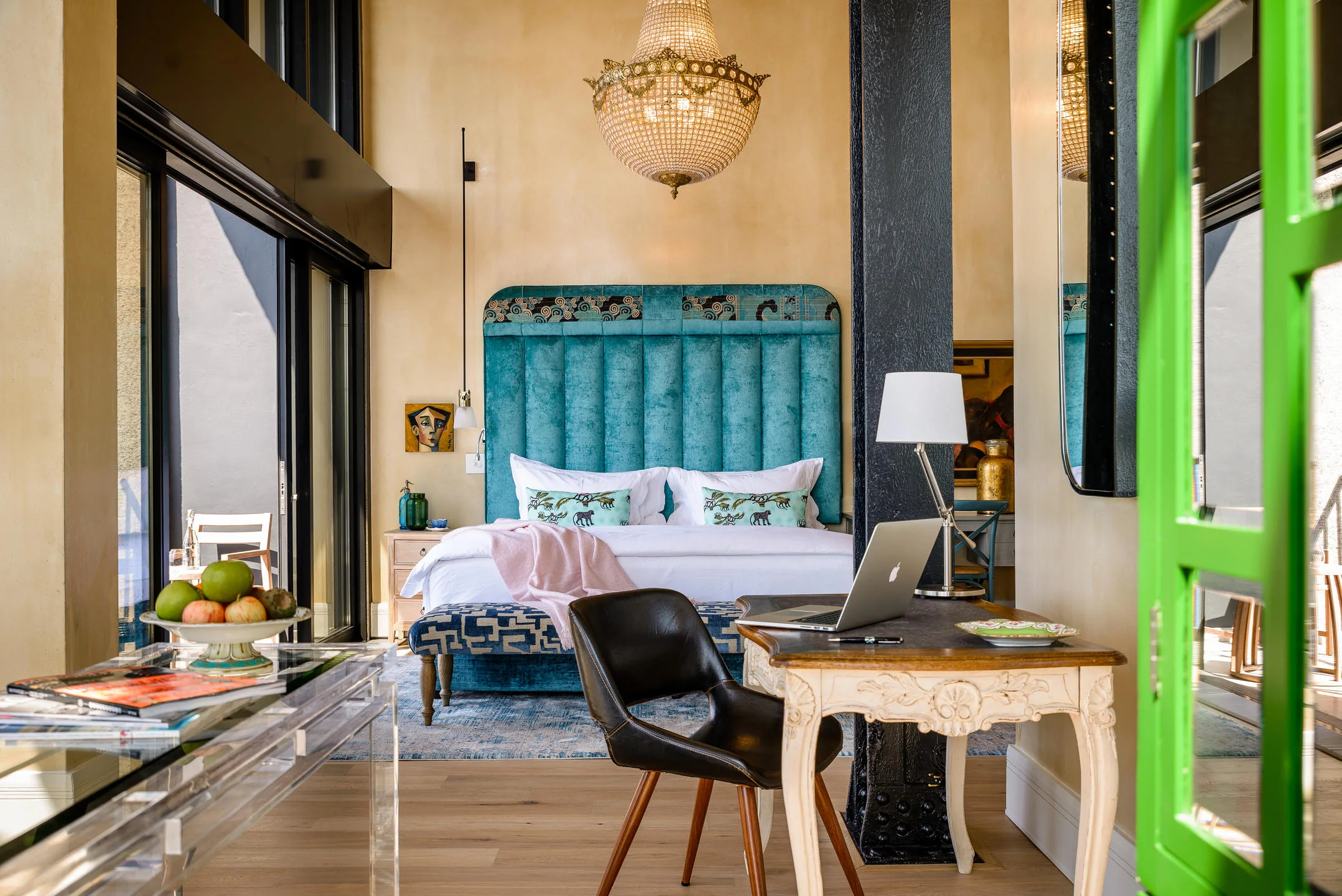 Deluxe Superior Suite bedroom at The Silo Hotel