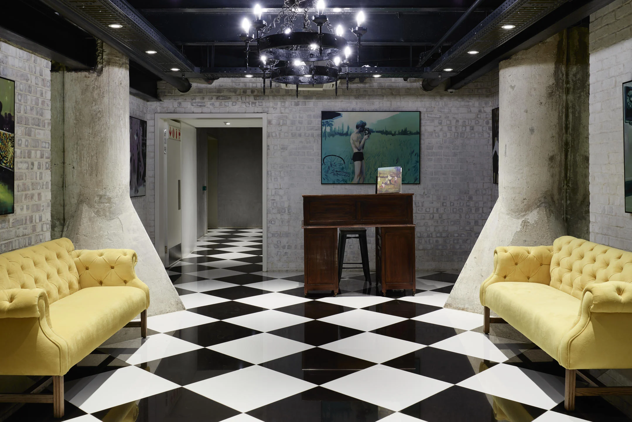 The Vault art gallery inside The Silo Hotel