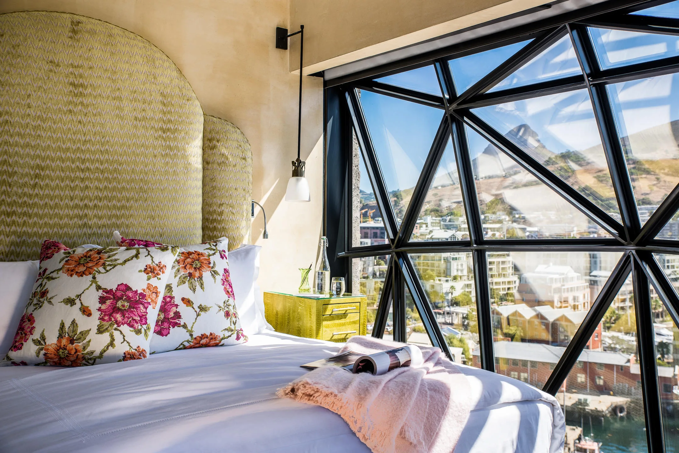 Duplex Suite bedroom at The Silo Hotel, Cape Town