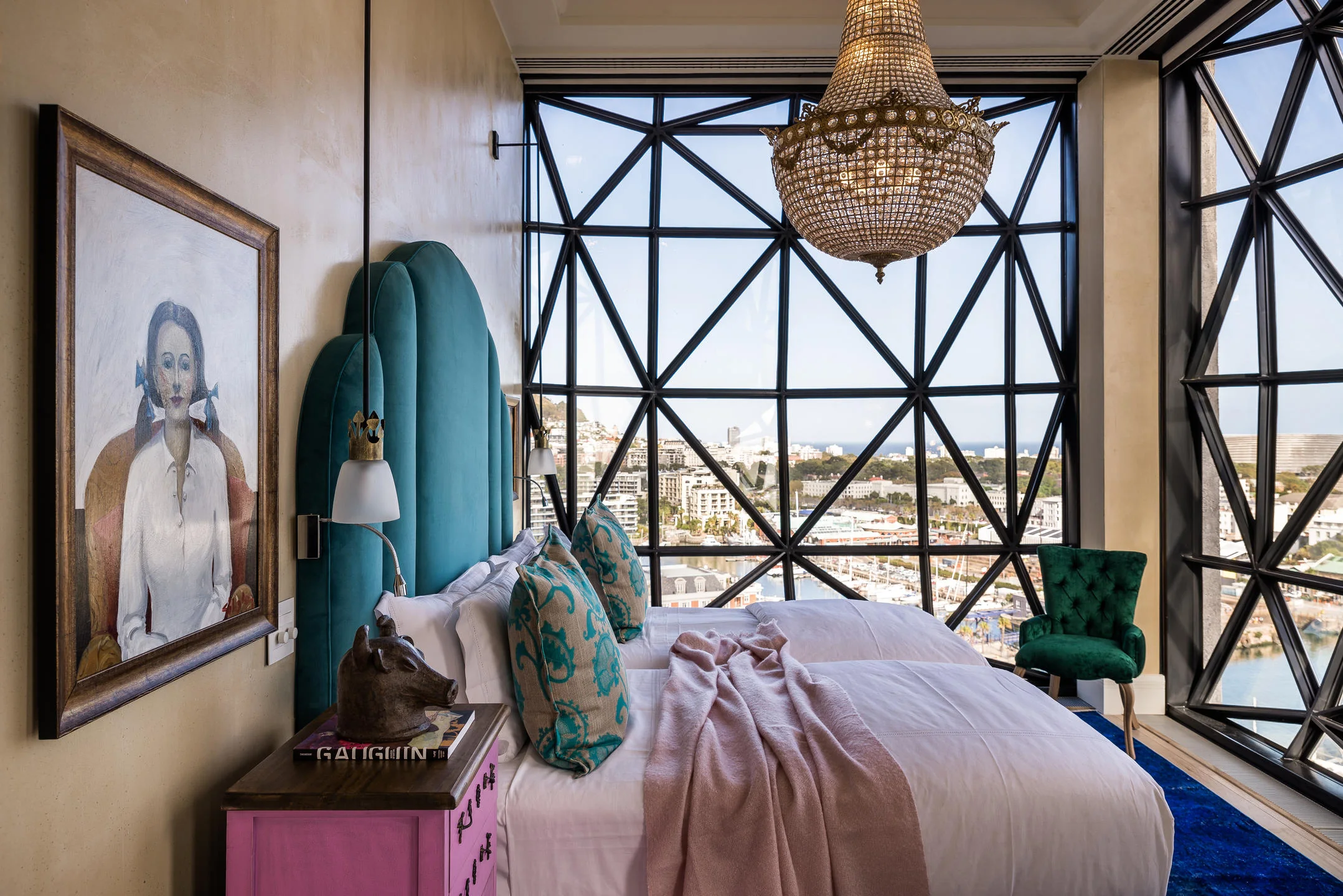 Royal Suite bedroom at The Silo Hotel